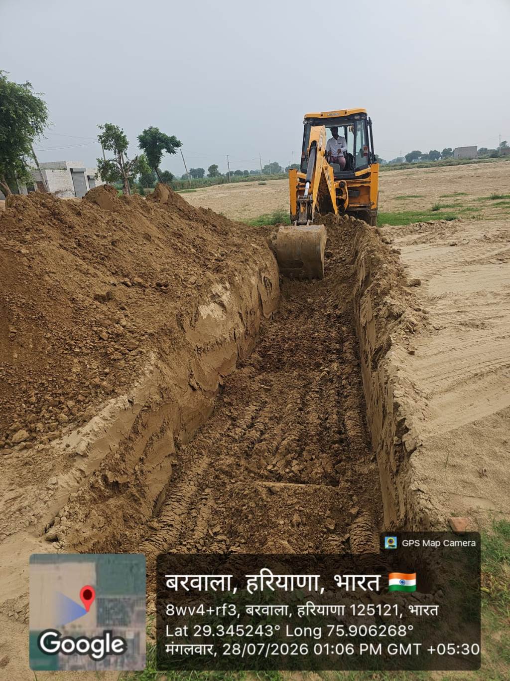Bulldozer action on illegal colony in Barwala prices of illegal colonies crash